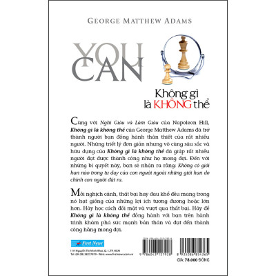 Sách Tư Duy :  You Can - Không Gì Là Không Thể - First News