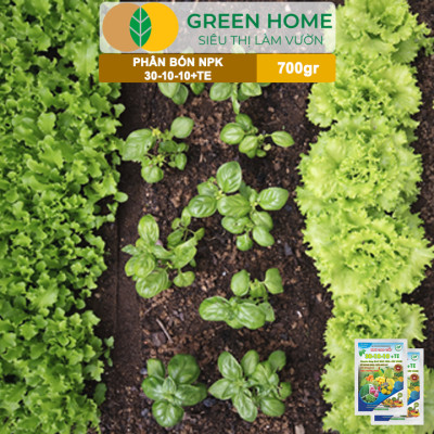 Phân Bón NPK 30-10-10+TE, Greenhome, Gói 700Gr, Giúp Cây Đẻ Nhánh, Bung Chồi, Nhú Đọt, Tốt Rễ