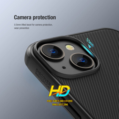 Ốp Lưng Chống Sốc Dành Cho iPhone 14 Max / 14 Plus Chính Hãng Nillkin SUPER FROSTED SHIELD PRO Bảo Vệ Camera - Hàng Chính Hãng