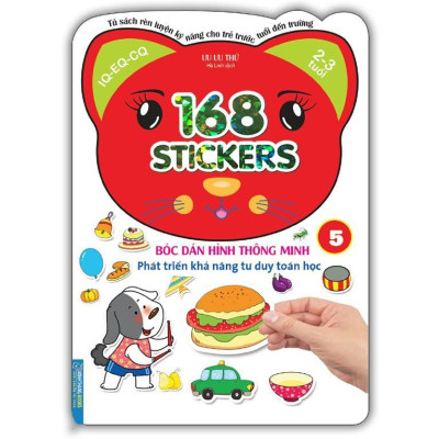 Sách - Bóc Dán Hình Thông Minh Cho Bé 2 - 3 Tuổi - 168 Sticker - Quyển 5 + 6 - Minh Thắng