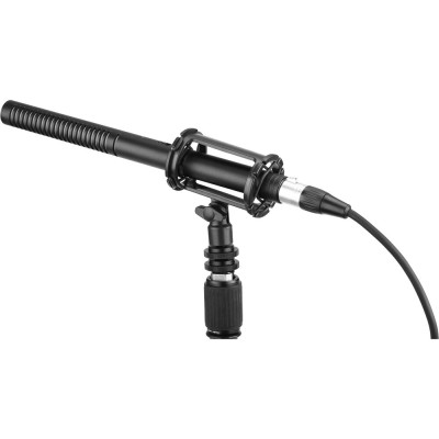 Micro Shotgun Cho Máy Ảnh, Máy Quay Boya BY-BM6060 , Chuyên Dụng Phỏng Vấn, Quay Phim, Ghi Hình Ngoài Trời, có bông lọc gió, micro định hướng, sử dụng pin tiểu AA - hàng chính hãng