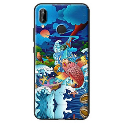 Ốp in cho Huawei Nova 3E Mưa Cá Chép - Hàng chính hãng
