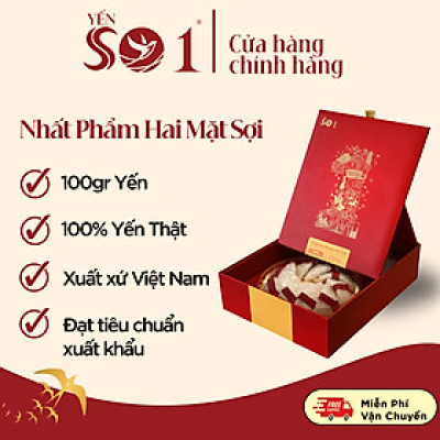 [ Hộp 100gram ] Yến Số 1 Nhất Phẩm Hai Mặt Sợi,Yến Tươi, Yến Tinh Chế ,Yến Thật 100%