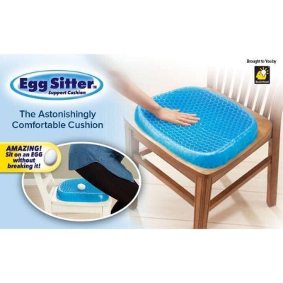 Đệm ngồi 3D Silicon cao cấp , Đệm ngồi 3D Silicon cao cấp thoáng khí chống đau mỏi , Đệm ngồi lót ghế ô tô cao su thoáng khí hỗ trợ tuần hoàn máu - Vỏ chống trượt - Cấu trúc tổ ong thông minh