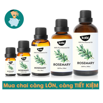 Tinh Dầu Hương Thảo Kobi - Tinh Dầu Thiên Nhiên Nguyên Chất, Tinh Dầu Xông Phòng, Giúp Giảm Stress, Xua Đuổi Côn Trùng Và Khử Mùi Hiệu Quả, Thích Hợp Dùng Với Đèn Xông Và Máy Khuếch Tán Tinh Dầu (5ml)