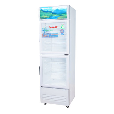 TỦ MÁT 2 CỬA SANAKY INVERTER 340 LÍT VH-408W3L NHÔM (LOW-E) (R600A) - hàng chính hãng