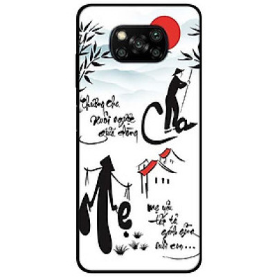Ốp lưng dành cho Xiaomi Poco X3 mẫu Thương Cha Mẹ