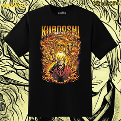 Áo thun Sanji siêu ngầu cho nam nữ teen trẻ em, mã OP4. Áo phông One Piece Đảo Hải Tặc cao cấp