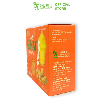 Kẹo Genat Gừng Plus - Isomalt sugar (Hộp 20 viên) - Giao 2H HCM