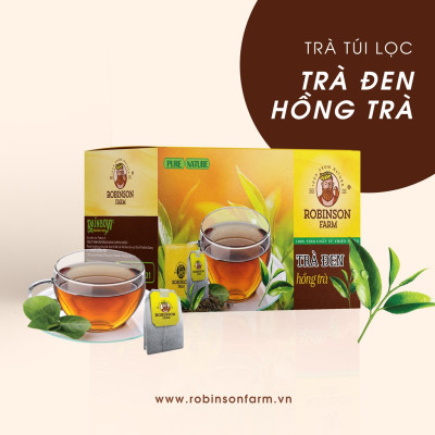 Trà Túi Lọc Hồng Trà - Trà Đen Robinson Farm 40gr ( 20 túi x 2g )