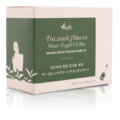 Combo 4 Hộp Trà Xanh Hữu Cơ Shan Tuyết Cổ Thụ (túi lọc)