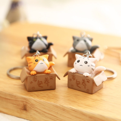 Móc Khóa Mèo Con Trong Hộp 3x2.5cm - HENRYSA