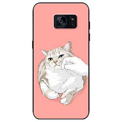 Ốp lưng in cho Samsung S7 Edge Mẫu Mèo Mập