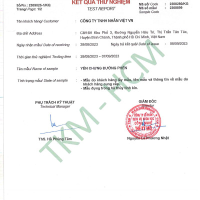 Lốc 6 Hũ Yến Chưng Nhân Sâm Nhân Việt 30% Yến Nguyên Chất Hũ 70ml