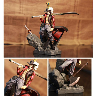Mô Hình Mihawk Mắt Diều Hâu 16CM Mô hình One Piece Cao Cấp, Figure Mô Hình Anmie One Piece Luffy Vua Hải Tặc