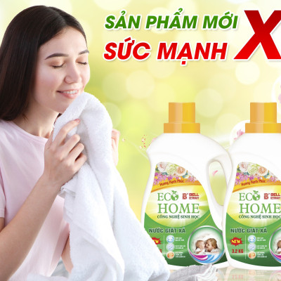 Nước Giặt Xả ECOHOME - Giặt Xả Kim Ngân Store Với Hương Hạnh Phúc Giúp Làm Sạch Quần Áo, Lưu Hương Thơm Lâu