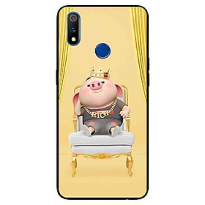 Ốp lưng in cho Realme 3 Pro Mẫu Heo Vua