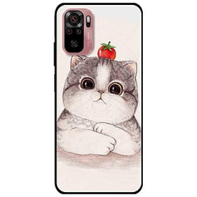 Ốp lưng dành cho Xiaomi Xiaomi Redmi Note 10 - Redmi Note 10 Pro - mẫu Mèo Và Cà Đỏ