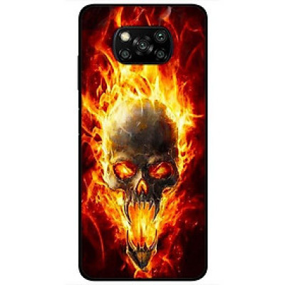 Ốp lưng dành cho Xiaomi Poco X3 mẫu Quỷ Lửa