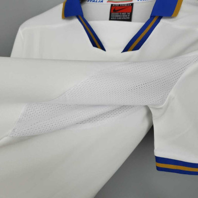 Áo Bóng Đá Retro Tuyển Ý 1996 - Sân Khách bản cao cấp vải Cotton Polyester