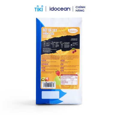 Bột Đá Xay Không Sữa LÚAVE 500g (Chuyên Dùng Cho Các Món Sinh Tố Trái Cây, Không Dùng Sữa, Chống Phân Tầng, Tách Lớp)