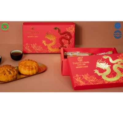Hộp bánh trung thu 2 bánh 2 trứng 220g - Combo H - Thành Long (440g)