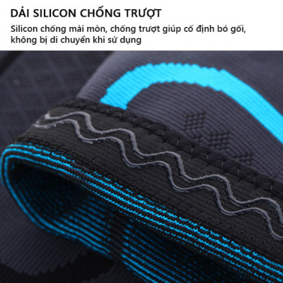 Băng bảo vệ đầu gối Rhino 7718 (1 Đôi) Bó gối thể thao Đai bảo vệ khớp gối - Hàng chính hãng dành cho cả nam và nữ