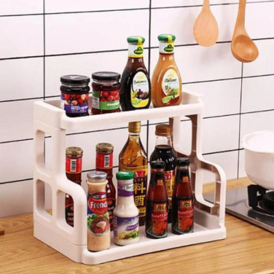 Kệ gia vị 2 tầng bằng nhựa cao cấp VIỆT NHẬT - giúp căn bếp luôn gọn gàng sạch sẽ