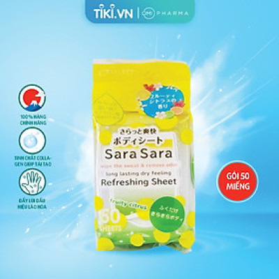 KHĂN ƯỚT DƯỠNG ẨM SARA S SELECT (HƯƠNG TRÁI CÂY)