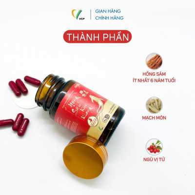 [Lọ 30 viên] TPBVSK HỒNG SÂM KIỆN KHANG - Hỗ trợ tăng cường sức đề kháng, giảm mệt mỏi, tăng cường sức khỏe