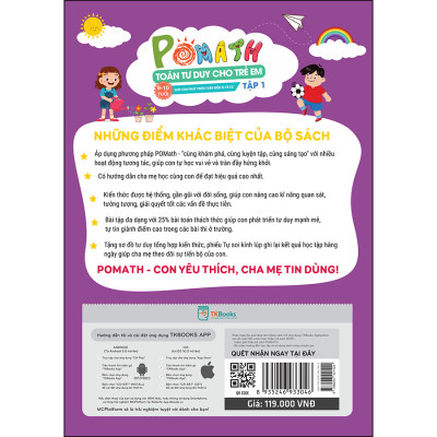 Combo POMath - Toán Tư Duy Cho Trẻ Em 9 - 10 Tuổi (2 Tập)