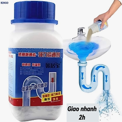 Bột thông cống KG52 khử mùi chống nghẹt bồn cầu, lavabo, chậu rửa bát, đường ống phân hủy cực mạnh , xử lý triệt để nhanh chóng loại 280g- Hàng chính hãng