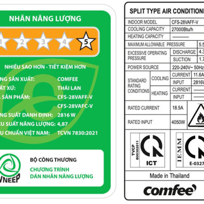 CFS-28VAF - Máy lạnh Comfee Inverter 3 HP CFS-28VAF - Hàng Chính Hãng - Chỉ Giao Hồ Chí Minh