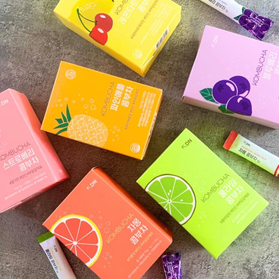 Trà Kombucha Detox Healslab Vị Chanh Thơm Mát Giải Nhiệt Nhập Khẩu Hàn Quốc