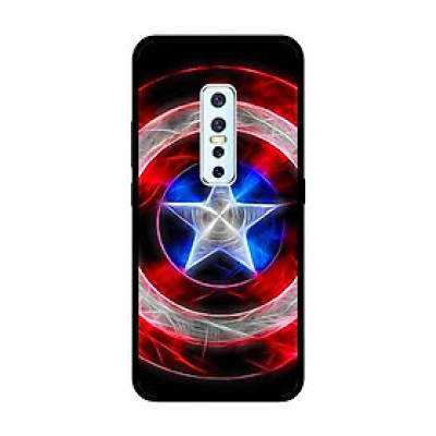 Ốp Lưng in cho Vivo V17 Pro Mẫu Khiên Đội Trưởng 1 - Hàng Chính Hãng