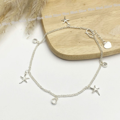 Lắc Chân Bạc Ta Mix Charm Chính Hãng Bạc Hiểu Minh LC248