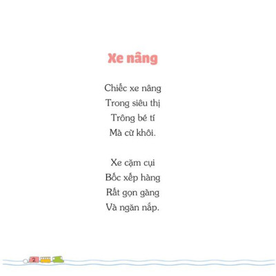 Sách thiếu nhi - Bé học nói qua thơ - Những chiếc xe chăm chỉ MCBooks
